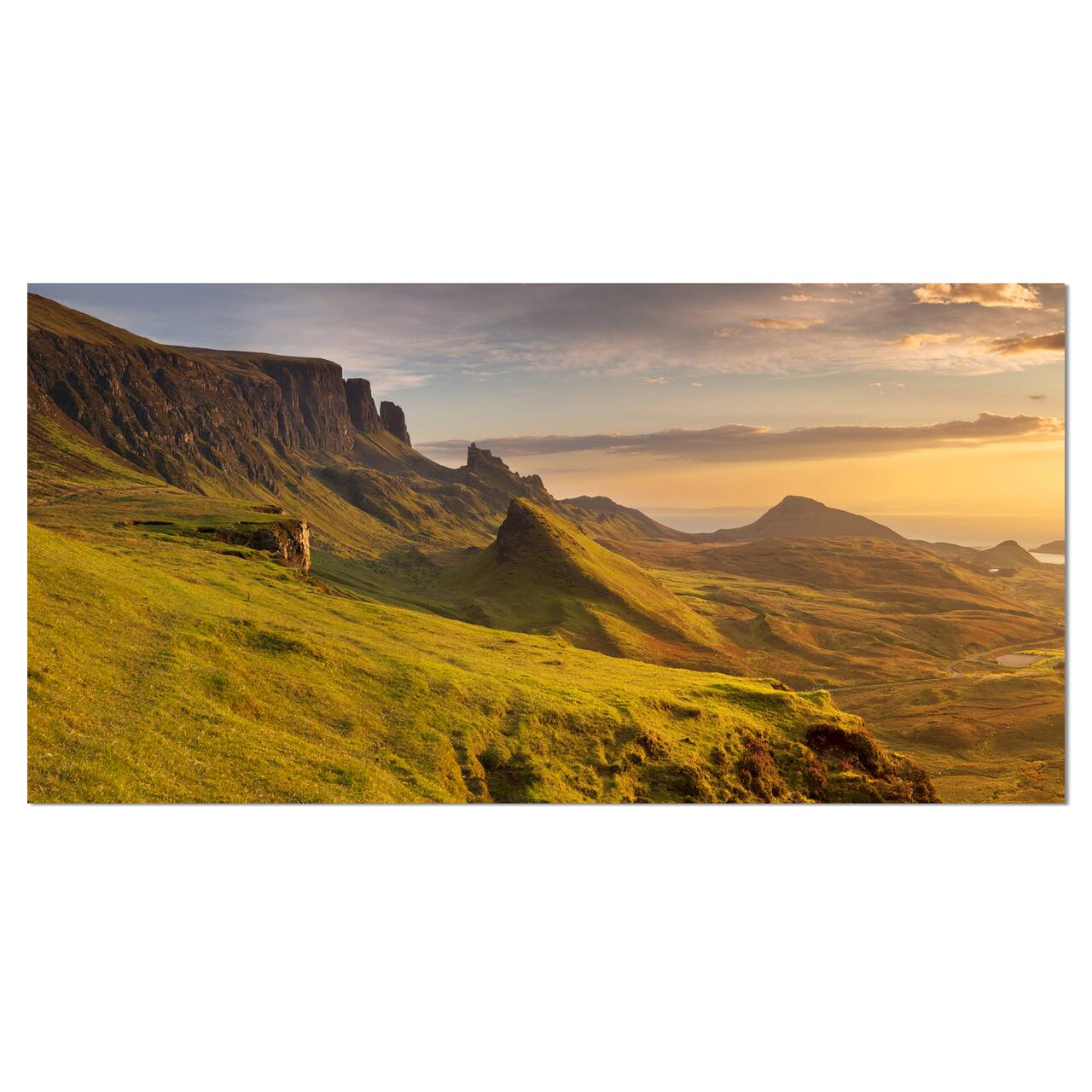 Designart - Sunrise at Quiraing Scotland - Landscape Canvas Art Print